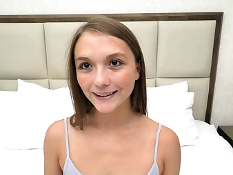 Very vest-pocket 18 year superannuated newbie eats ass POV style