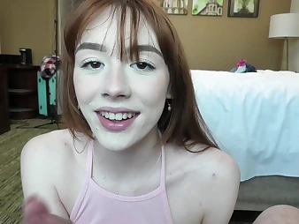 Chubby titted 19 yr elderly ginger stars in her debut porn vid