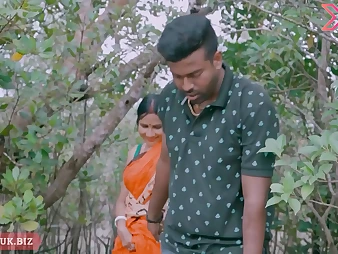 Desi Indian Bhabhi gets her fat melons and donk pummeled in steaming outdoor lovemaking