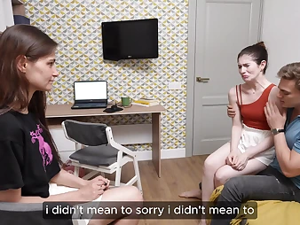 Stepdaughter's step-dad predominates her in a raunchy homemade game of cooking up g00dness