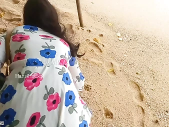 Sinhala Teen Couple goes horny on beach with ultra-kinky rear end-fashion romp in Sri Lanka