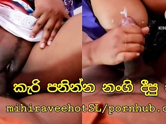 MihiravihotSL's hot and steamy new porn video featuring a rough and sloppy sri lankan threesome
