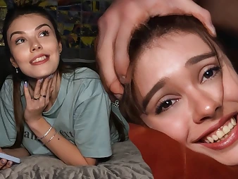 Alice, Queen Alice & Martin Spell take turns on a hefty fuck-stick in their dormitory