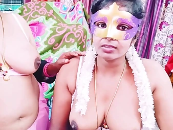 Torrid Indian amateurs share grubby chat while getting their phat tits throated in off the hook HD 3some activity