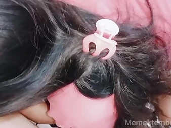 Asian school girl with petite tits gets her cock-squeezing donk pulverized by a guru Indonesian lecturer
