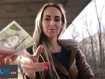 Festival Czech baby gets fucked unending for cash & takes a hot load