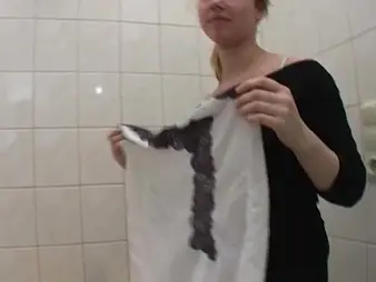 Kitchen sexcapade with Honey, a German untrained babe getting their way pussy drilled in wild passionate action