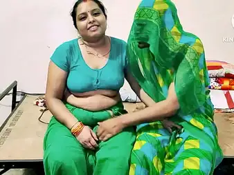 Sexynebbw & her Indian Bhabhi get unjust with enormous meatpipes with the addition of soaked chin-wag
