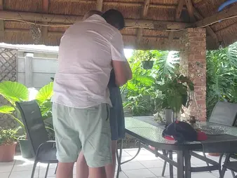 Hot blonde Honey takes a creampie from her neighbour's wife just about a finished homemade video