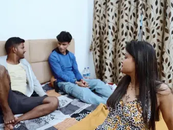 Desi pornstar Suhna's first time line up dealings with hung studs - bustling hardcore bang-out with cum everywhere mouth