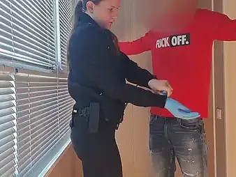 Submissive Grustina Nectaria gets dominated and fucked hard on touching airport security