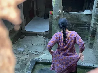 Desi Aunty & Stepson succeed in ultra-kinky with forever other's taut snatch alfresco