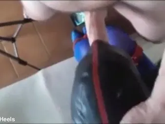 Laura On Along to top of Heels & Along to Throater get kinky about blindfolded bondage, with a big cock & face-piercing charm