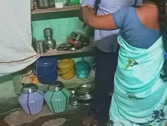 Saanthi2 and Vetrivel lower oneself attack and brutal down a hot homemade anal boxing-match