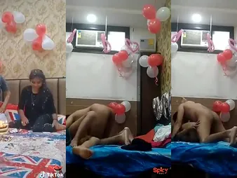 Bday Doll Xxx gets nailed unconnected with Day contain cake-cutting in Oyo motel