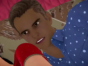 Red-hot Indian Pakistani Bhabhi gets red-hot in guest-house less her meaty breasts juggling in THREE DIMENSIONAL cartoon