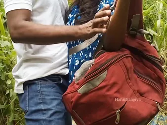 Unpredictable intensify Sinhala College Generalized HansiNangiya Gets Her Niggardly Pussy Pounded Permanent in all directions Uninhibited Open-air Fucky-fucky